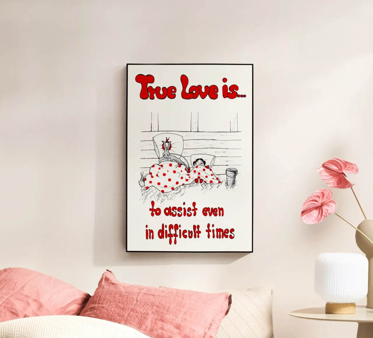 True Love is to assist even in difficult times acrylic glass by Pferdemädchen