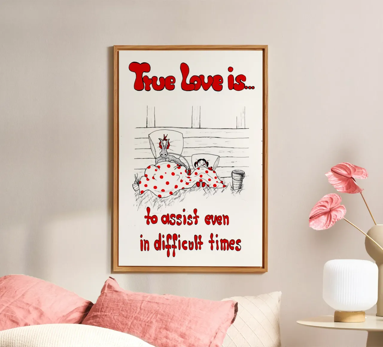 True Love is to assist even in difficult times alluminio dibond da Pferdemädchen