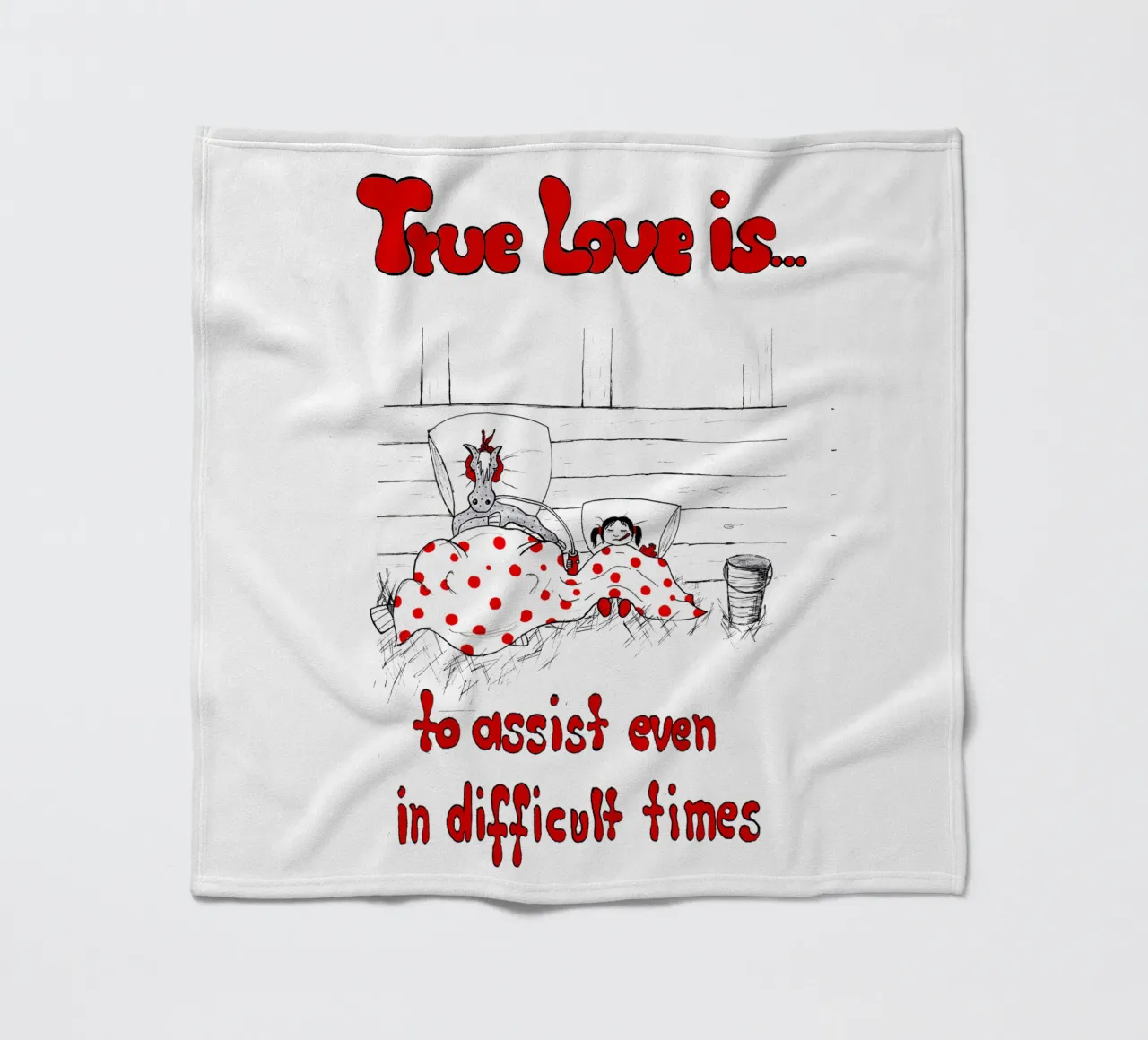 True Love is to assist even in difficult times coperta in pile da Pferdemädchen