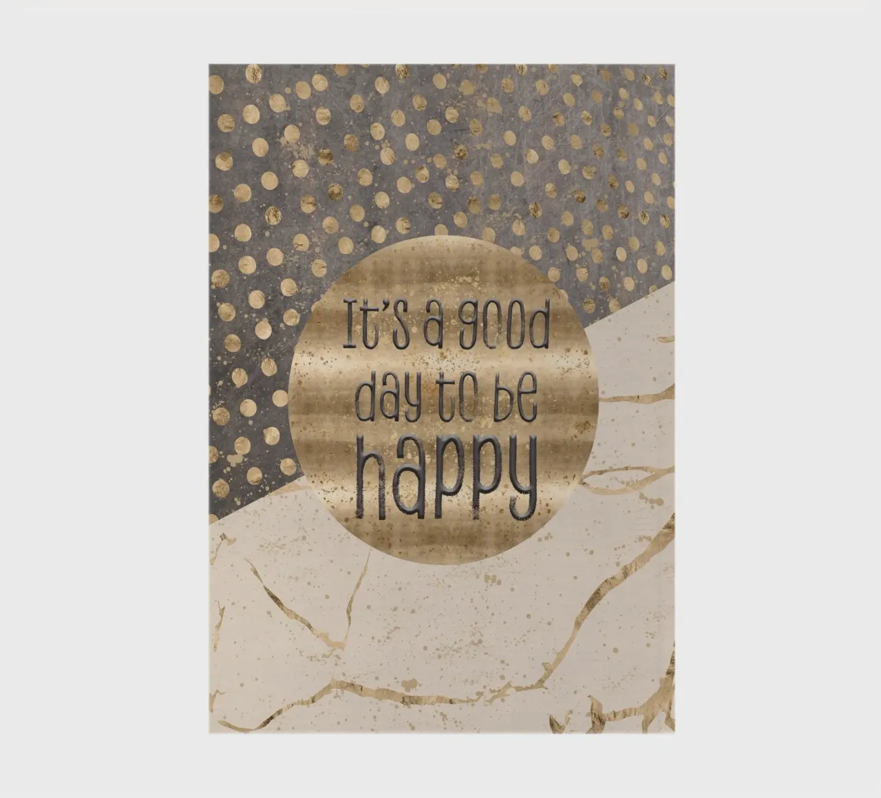 GRAPHIC ART It is a good day to be happy notebook by Melanie Viola