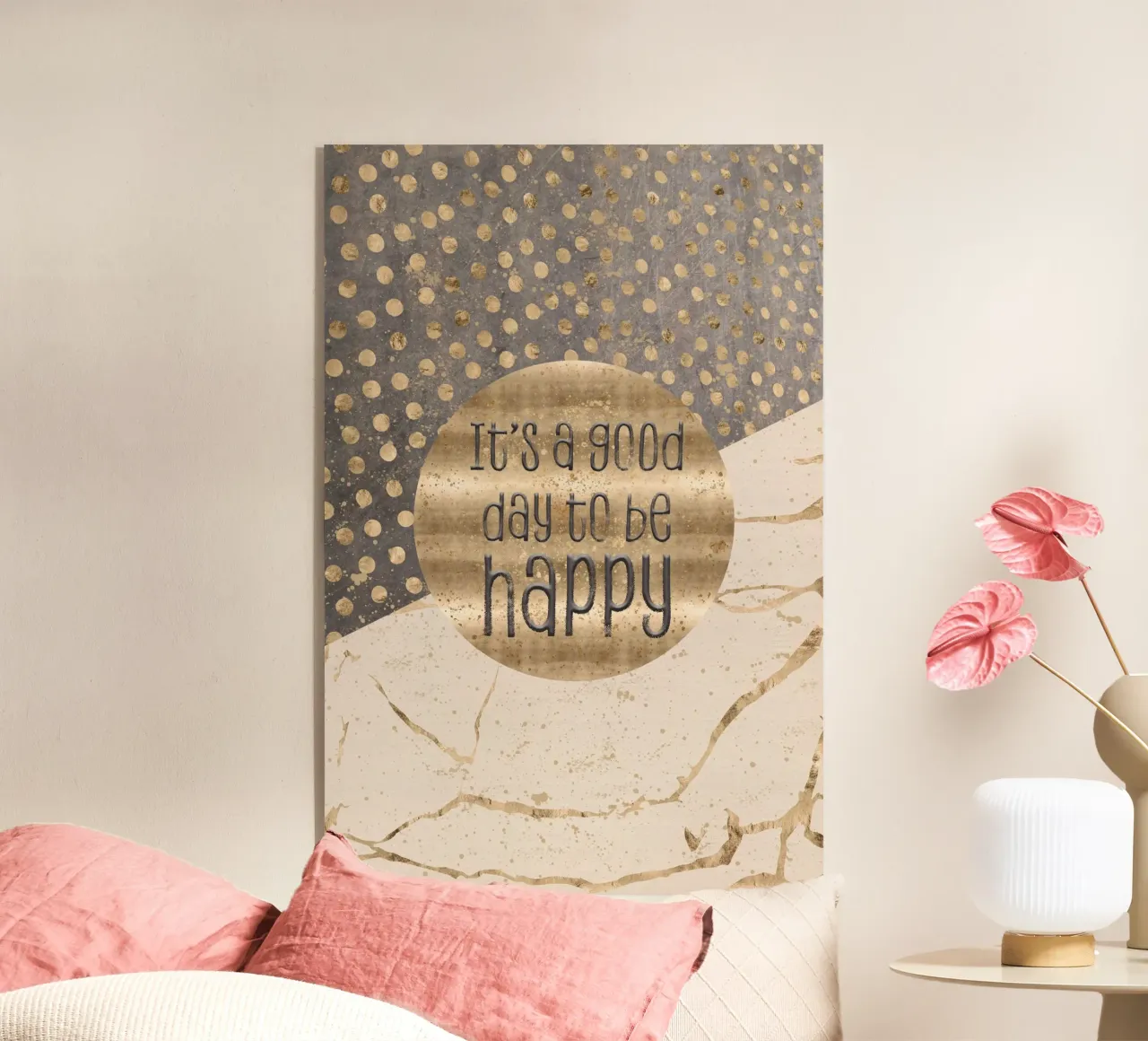 GRAPHIC ART It is a good day to be happy plexiglass da Melanie Viola