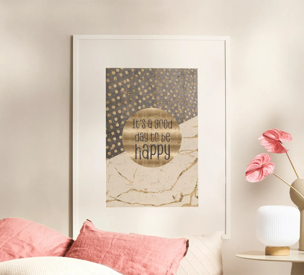 GRAPHIC ART It is a good day to be happy carta hahnemühle da Melanie Viola