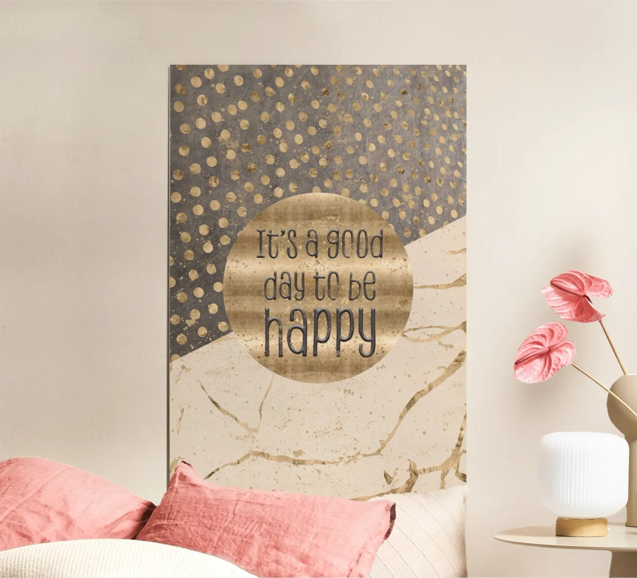 GRAPHIC ART It is a good day to be happy carta hahnemühle da Melanie Viola