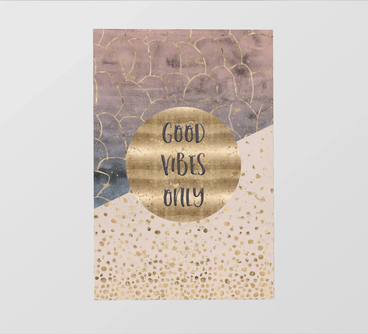 GRAPHIC ART Good vibes only telo in pvc da Melanie Viola