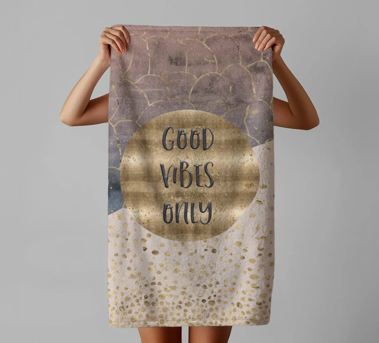 GRAPHIC ART Good vibes only asciugamano da bagno da Melanie Viola