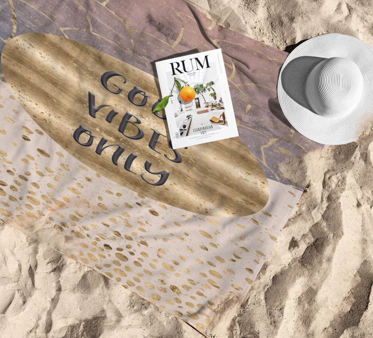 GRAPHIC ART Good vibes only telo mare da Melanie Viola