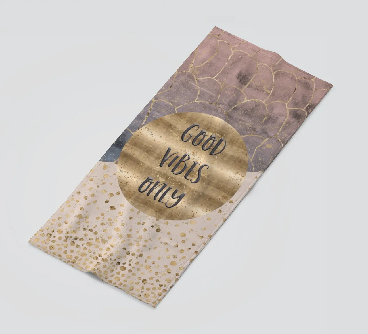 GRAPHIC ART Good vibes only toalla de playa de Melanie Viola