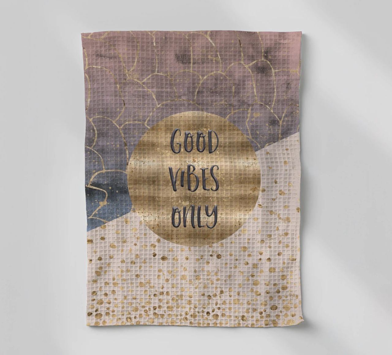 GRAPHIC ART Good vibes only canovaccio da cucina da Melanie Viola
