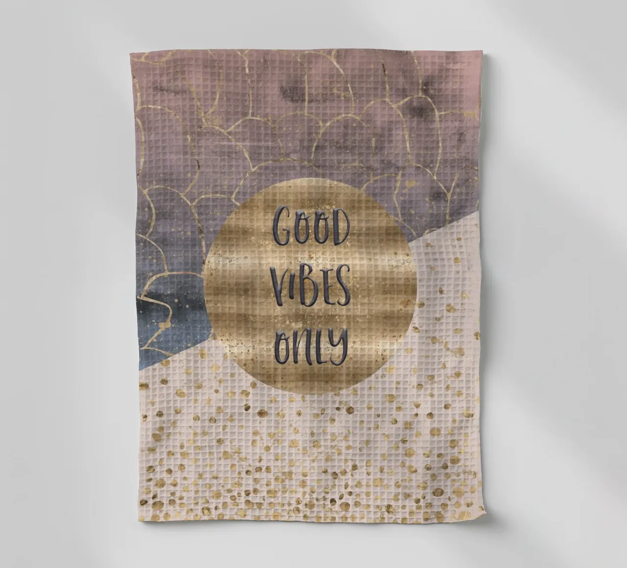 GRAPHIC ART Good vibes only torchon de Melanie Viola