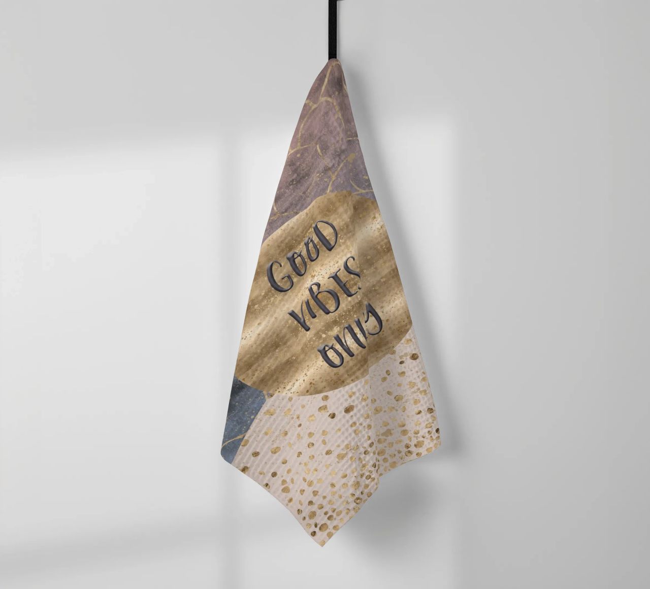 GRAPHIC ART Good vibes only canovaccio da cucina da Melanie Viola