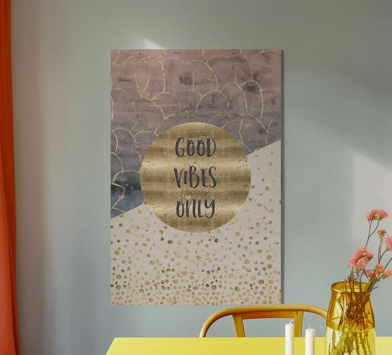 GRAPHIC ART Good vibes only plexiglass da Melanie Viola