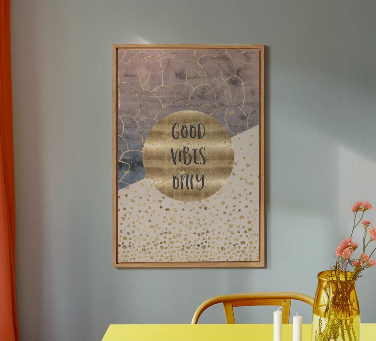 GRAPHIC ART Good vibes only alluminio dibond da Melanie Viola