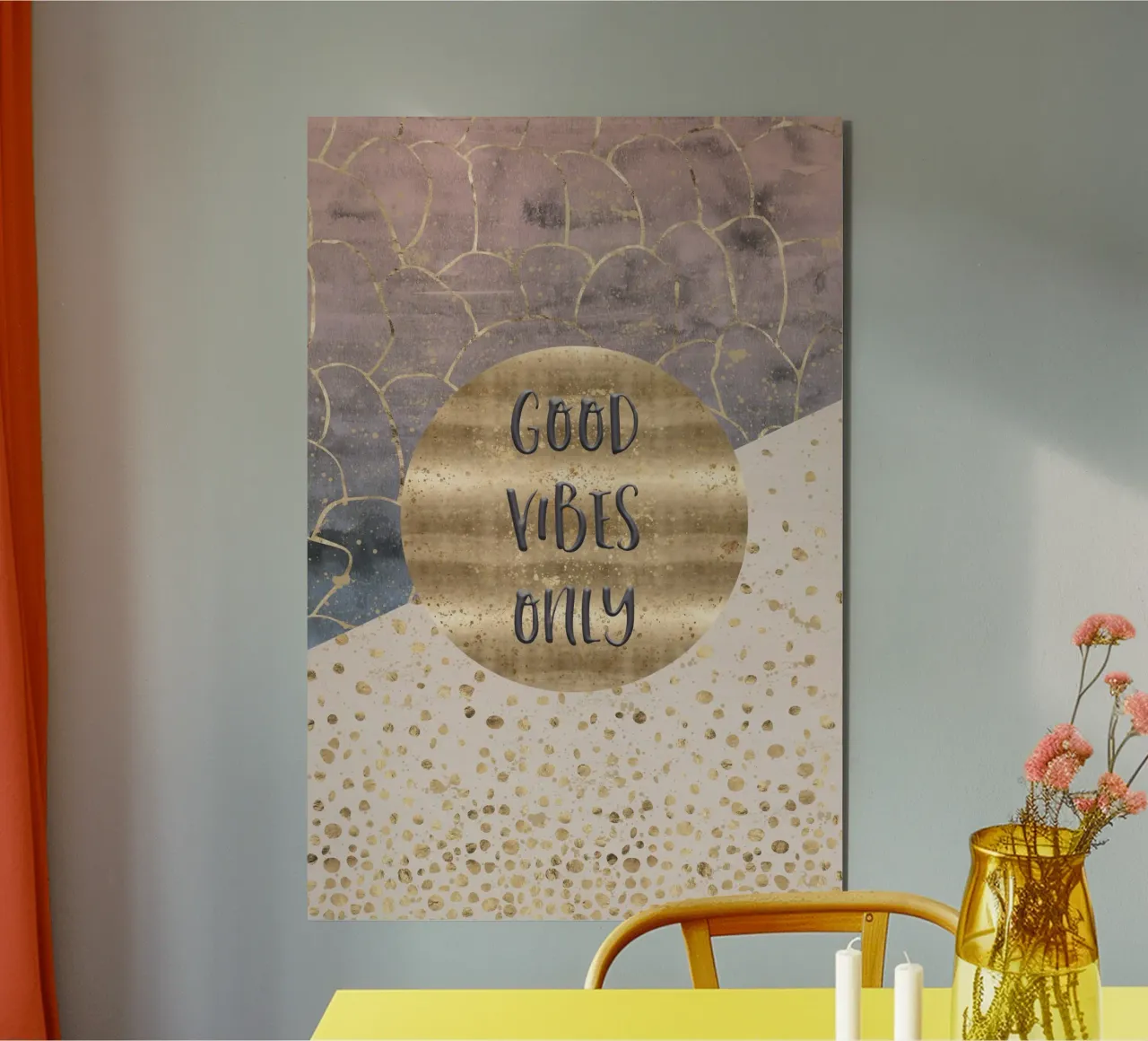 GRAPHIC ART Good vibes only alluminio dibond da Melanie Viola