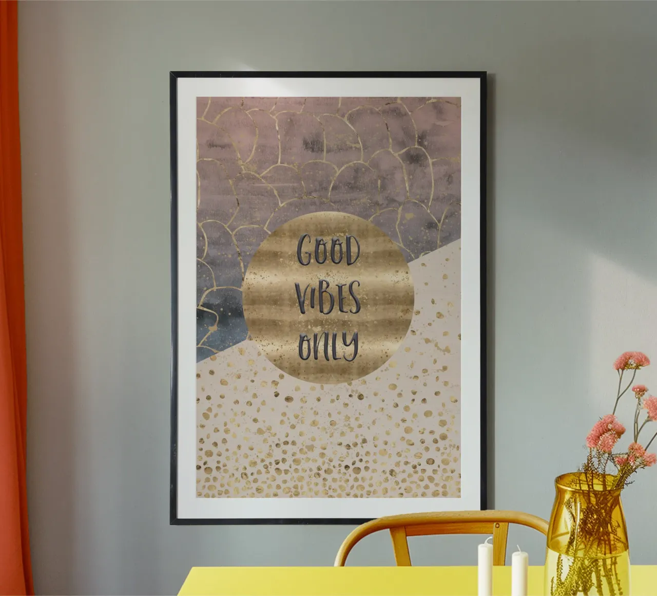GRAPHIC ART Good vibes only carta hahnemühle da Melanie Viola