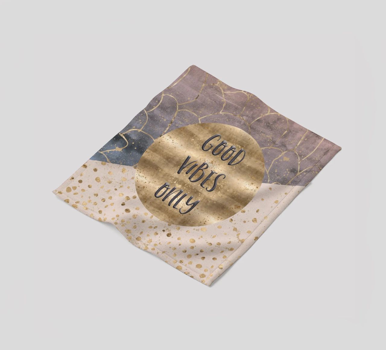 GRAPHIC ART Good vibes only coperta in pile da Melanie Viola