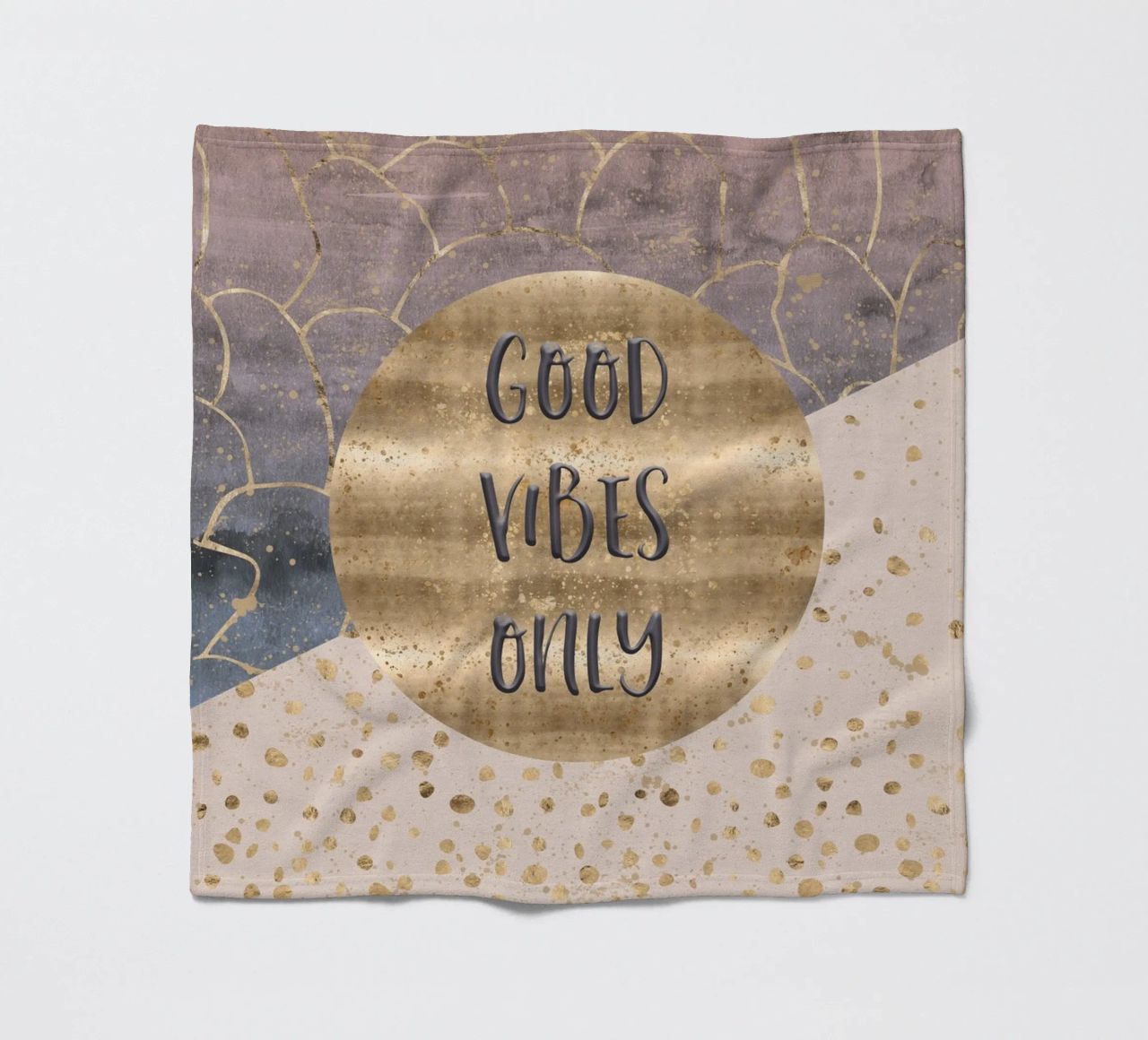 GRAPHIC ART Good vibes only coperta in pile da Melanie Viola