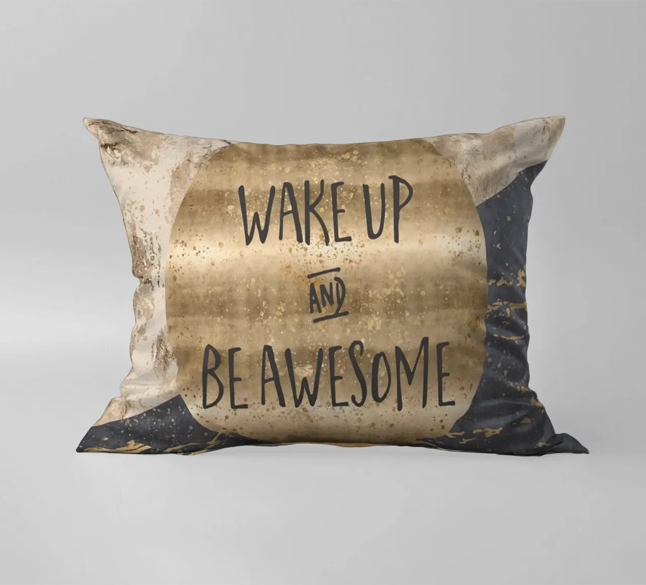 GRAPHIC ART Wake up and be awesome cuscino da Melanie Viola