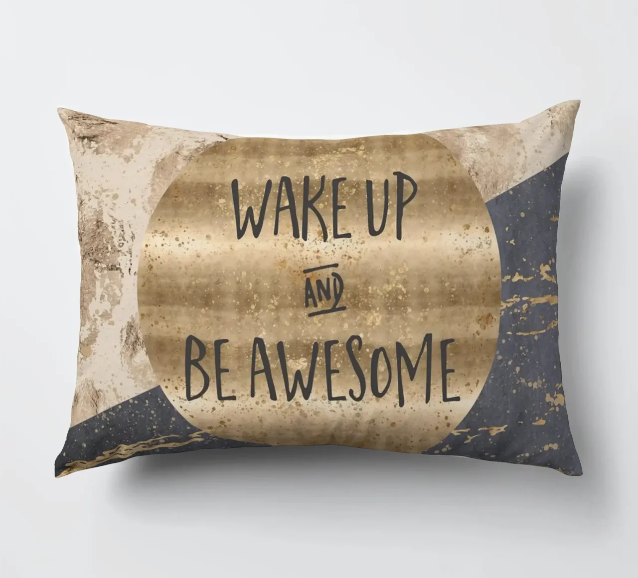 GRAPHIC ART Wake up and be awesome cuscino da Melanie Viola