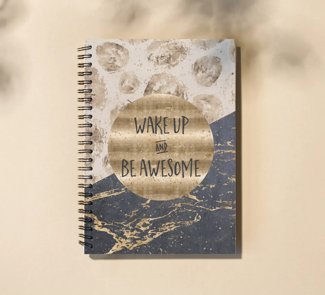 GRAPHIC ART Wake up and be awesome carnet à spirale de Melanie Viola