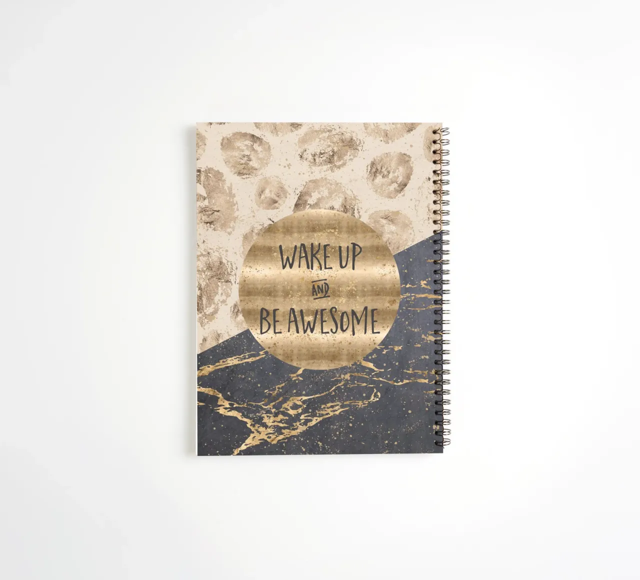 GRAPHIC ART Wake up and be awesome carnet à spirale de Melanie Viola