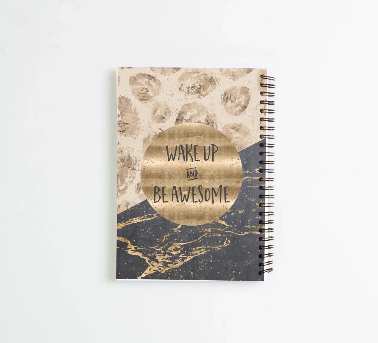 GRAPHIC ART Wake up and be awesome carnet à spirale de Melanie Viola
