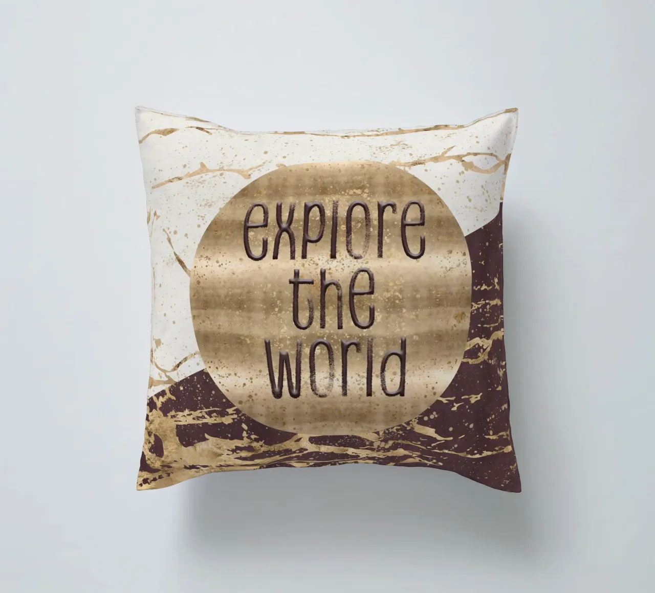 GRAPHIC ART Explore the world cuscino da Melanie Viola