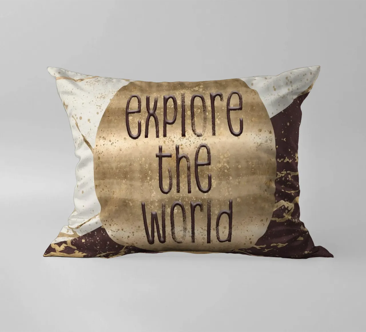 GRAPHIC ART Explore the world cuscino da Melanie Viola