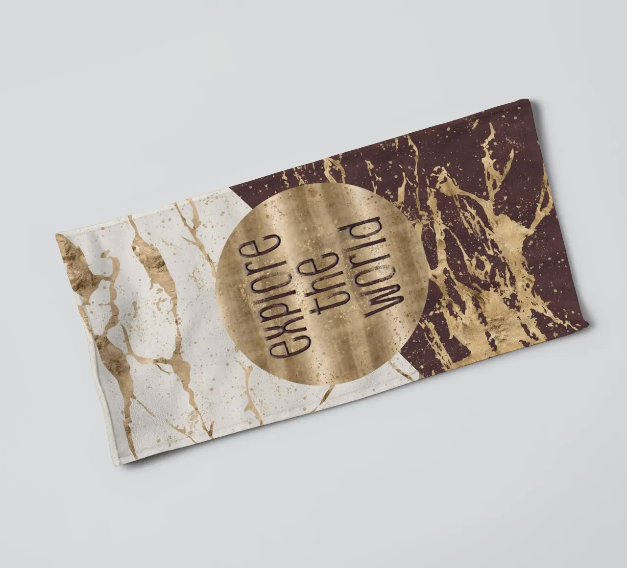 GRAPHIC ART Explore the world asciugamano da bagno da Melanie Viola