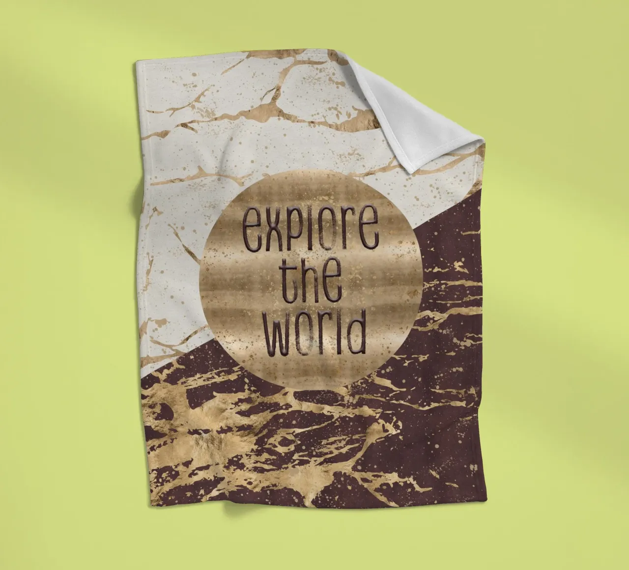 GRAPHIC ART Explore the world coperta in pile da Melanie Viola