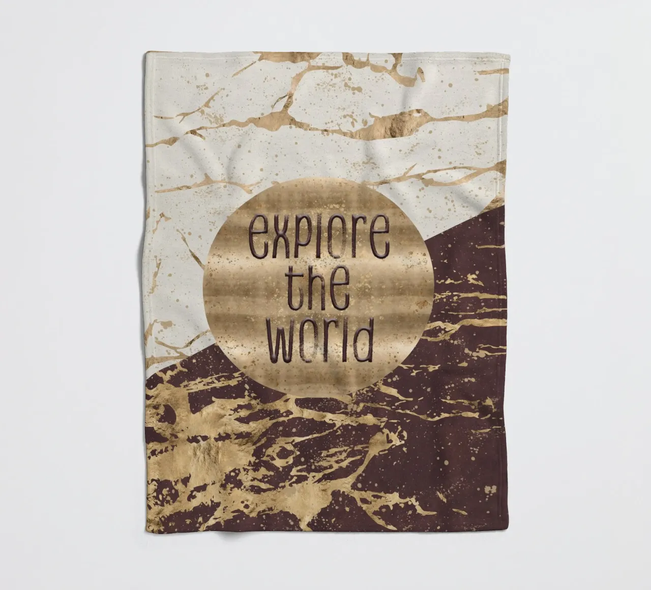 GRAPHIC ART Explore the world coperta in pile da Melanie Viola