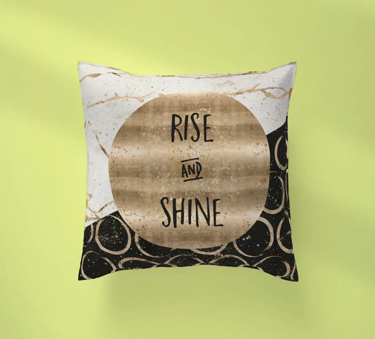 GRAPHIC ART Rise and shine cuscino da Melanie Viola