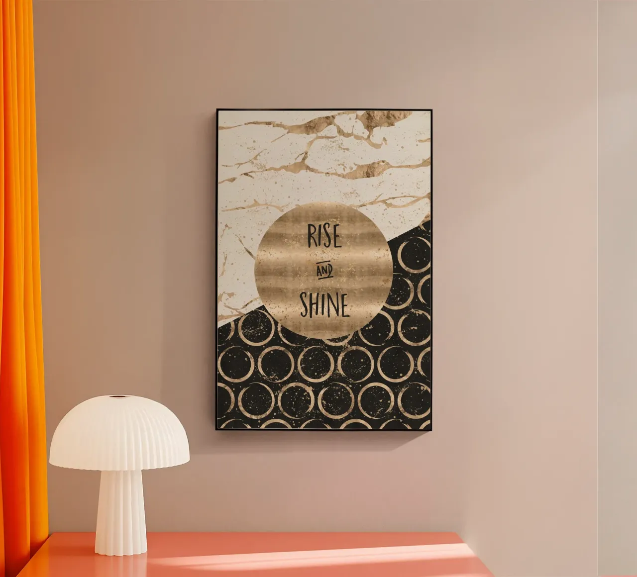 GRAPHIC ART Rise and shine plexiglass da Melanie Viola