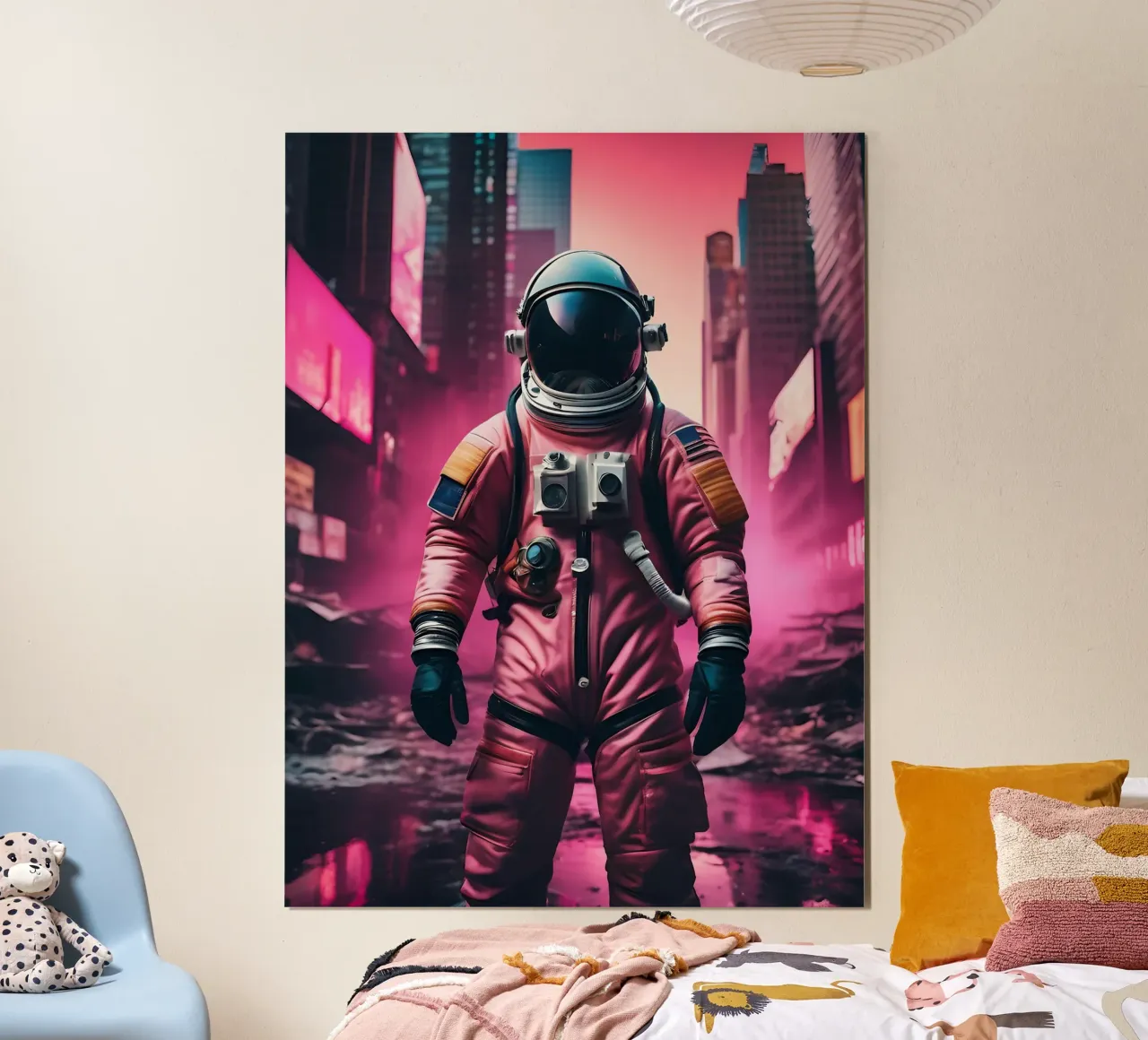 Vagabondaggio stellare poster con telaio in plastica da ICONICA Art Studio