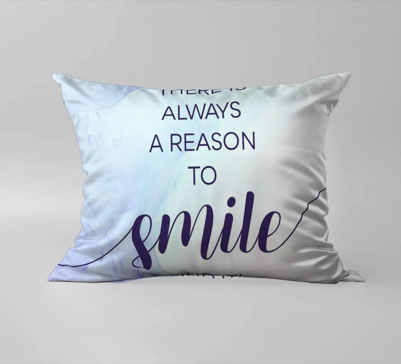 THERE IS ALWAYS A REASON TO SMILE | floating colors cuscino da Melanie Viola