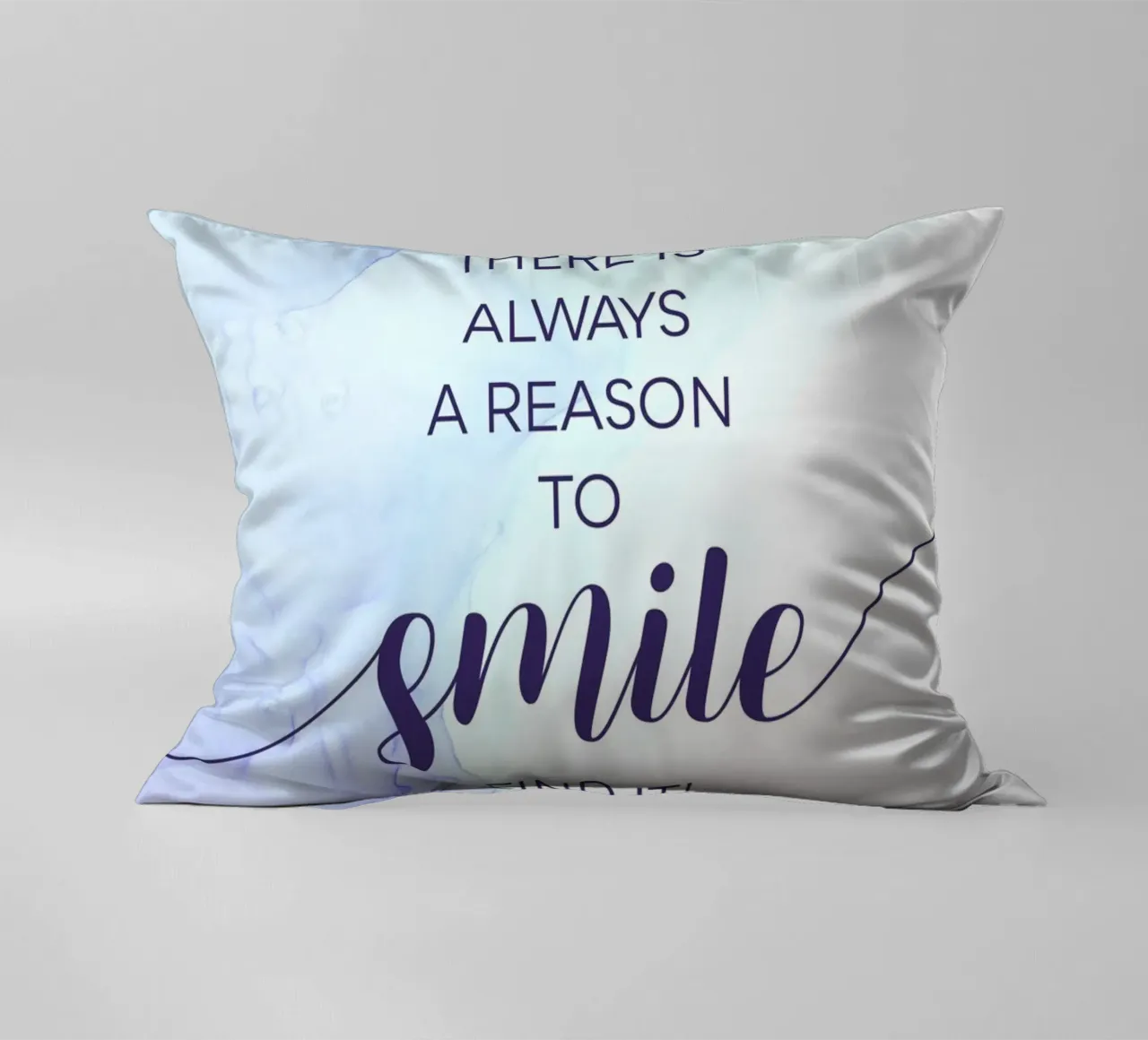 THERE IS ALWAYS A REASON TO SMILE | floating colors cuscino da Melanie Viola