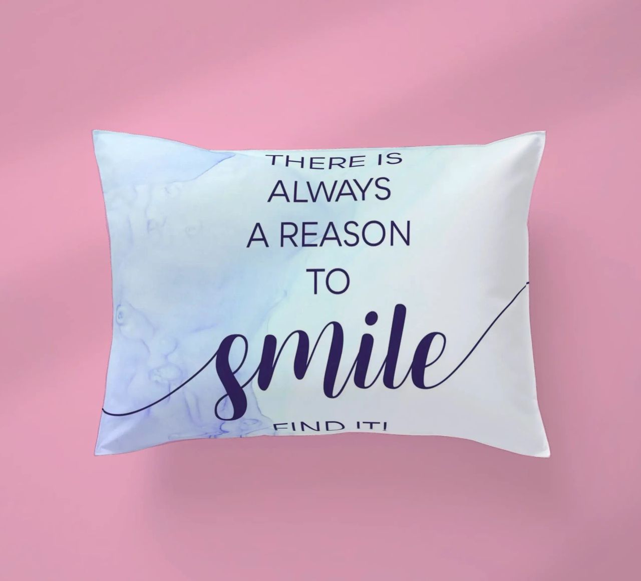 THERE IS ALWAYS A REASON TO SMILE | floating colors cuscino da Melanie Viola