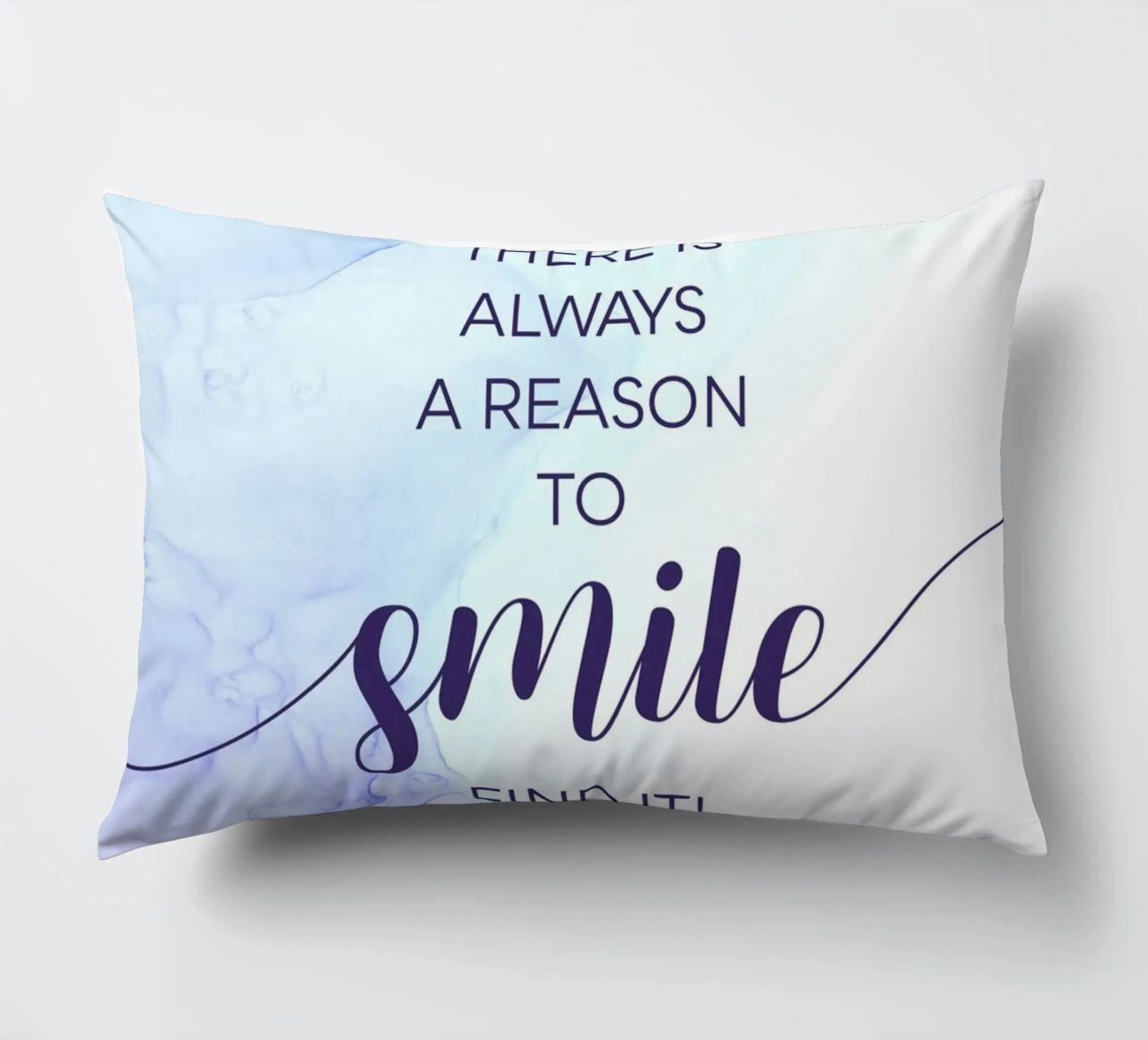 THERE IS ALWAYS A REASON TO SMILE | floating colors cuscino da Melanie Viola