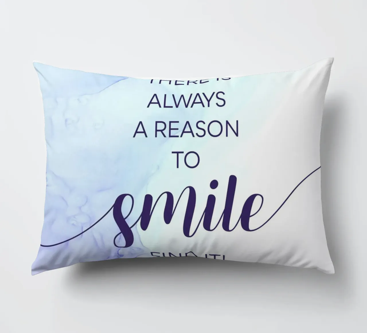 THERE IS ALWAYS A REASON TO SMILE | floating colors coussin de Melanie Viola