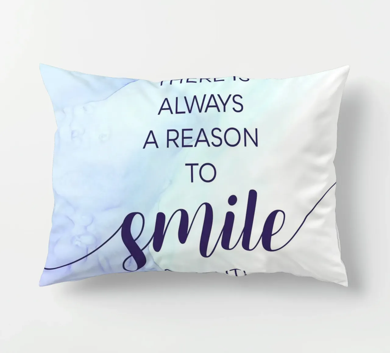 THERE IS ALWAYS A REASON TO SMILE | floating colors coussin de Melanie Viola