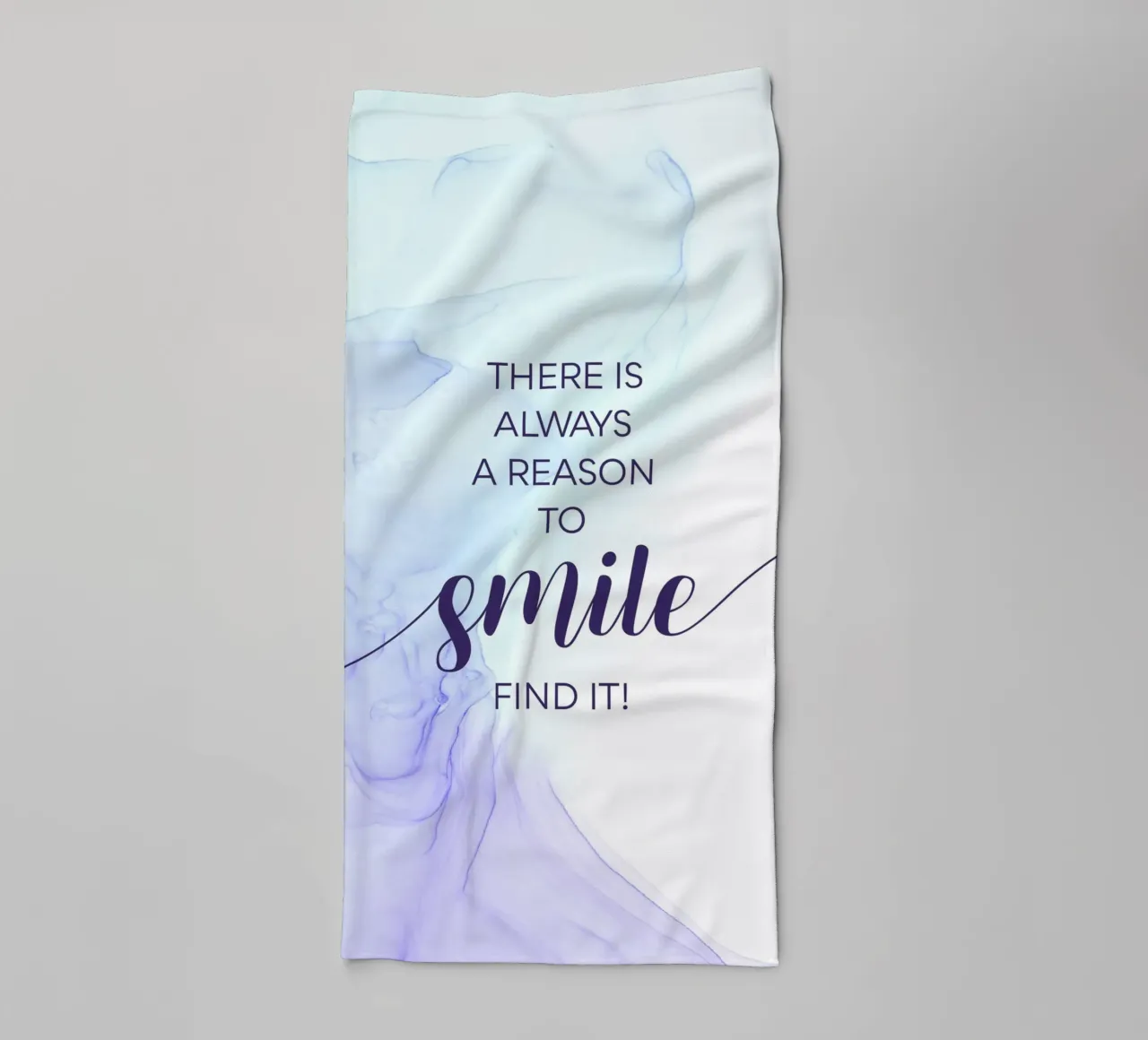 THERE IS ALWAYS A REASON TO SMILE | floating colors asciugamano da bagno da Melanie Viola