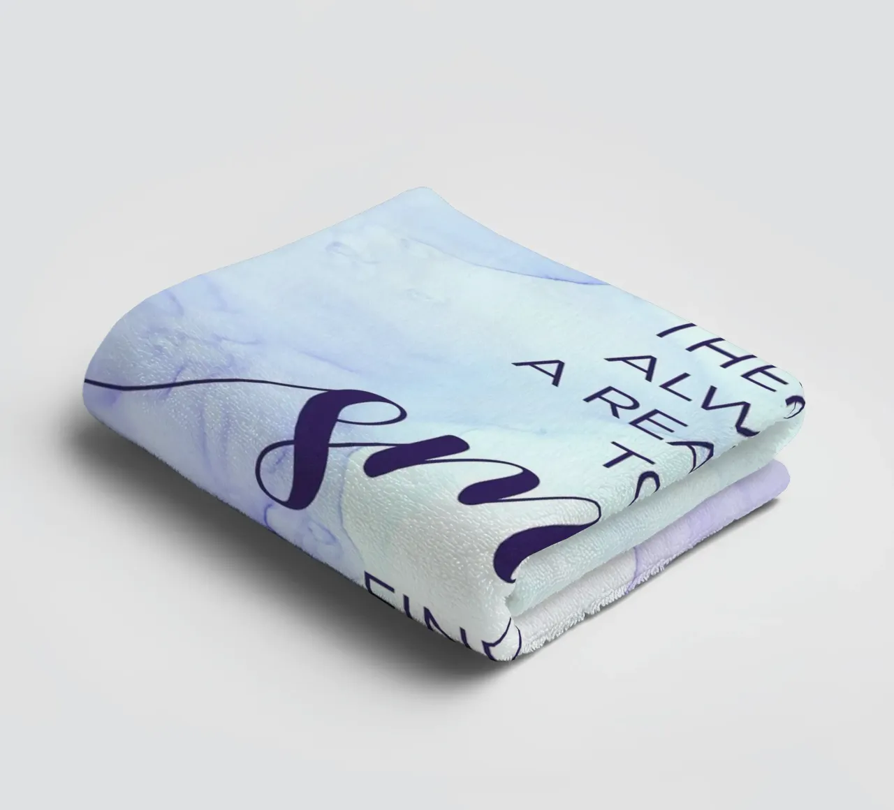 THERE IS ALWAYS A REASON TO SMILE | floating colors asciugamano da bagno da Melanie Viola