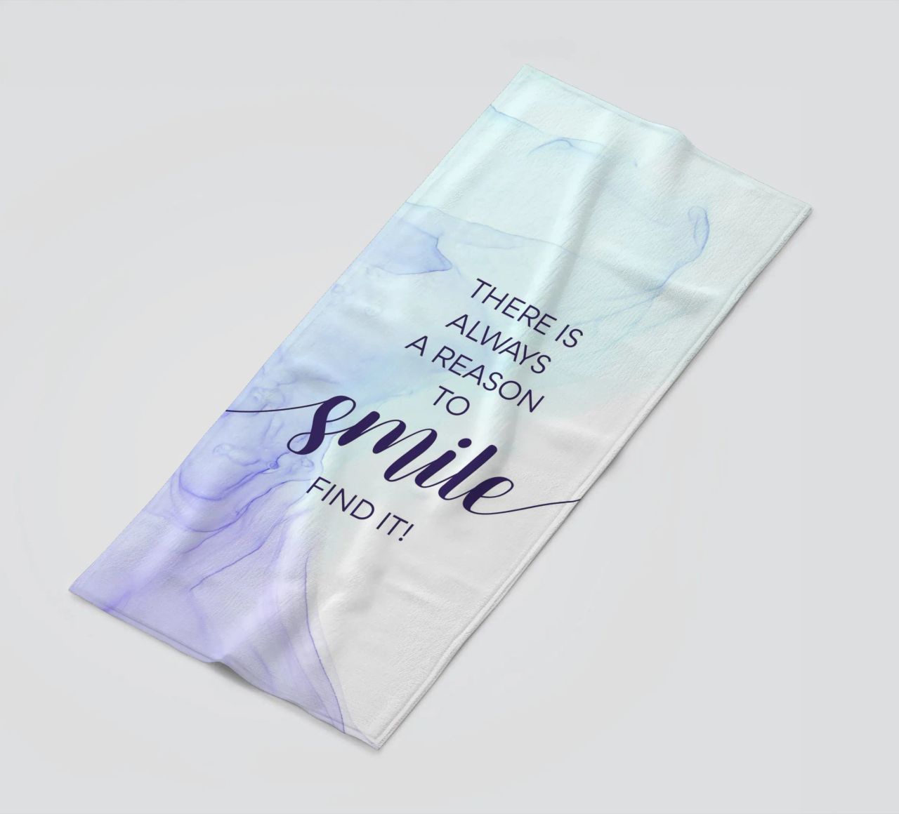 THERE IS ALWAYS A REASON TO SMILE | floating colors telo mare da Melanie Viola
