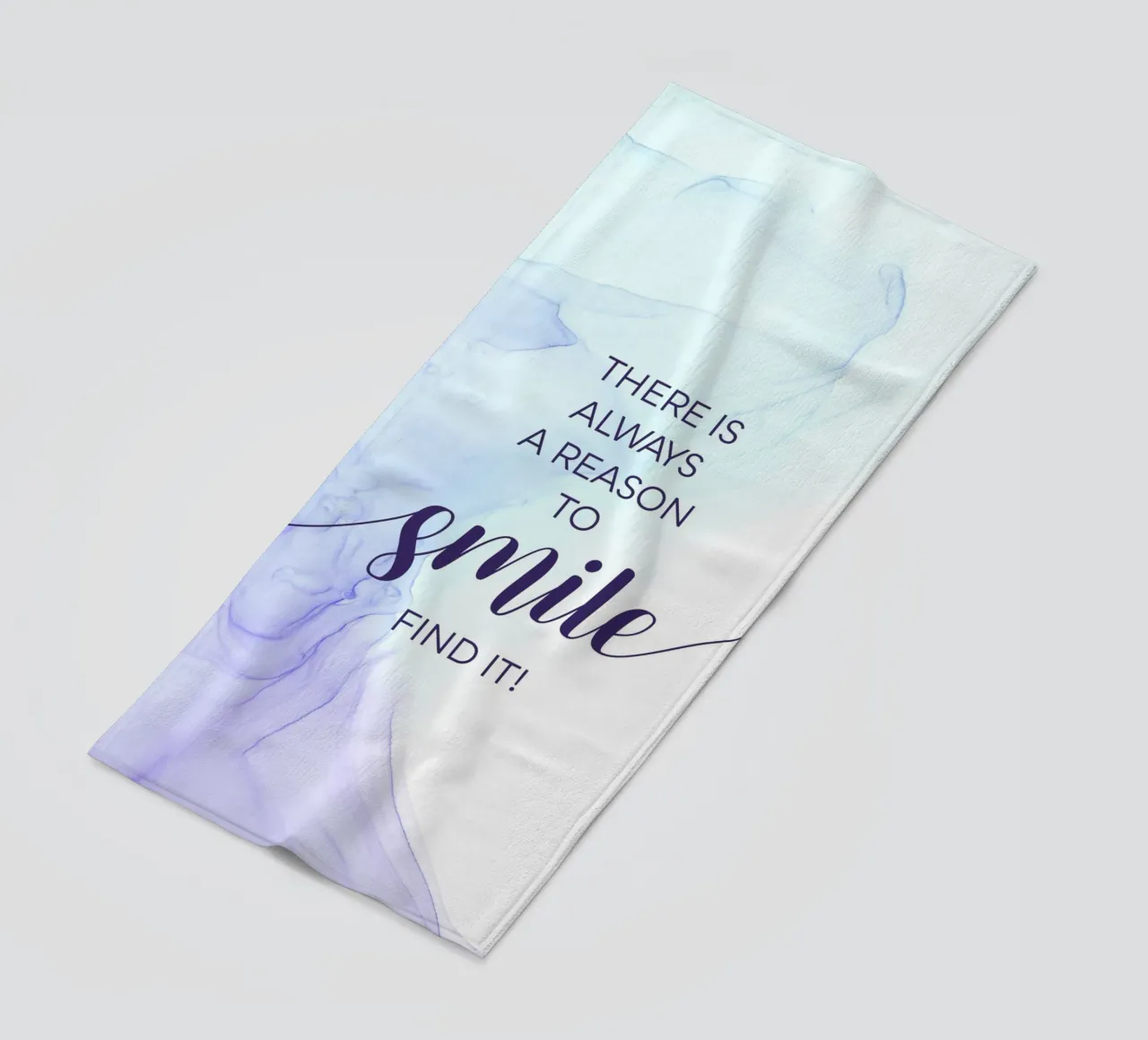THERE IS ALWAYS A REASON TO SMILE | floating colors serviette de plage de Melanie Viola