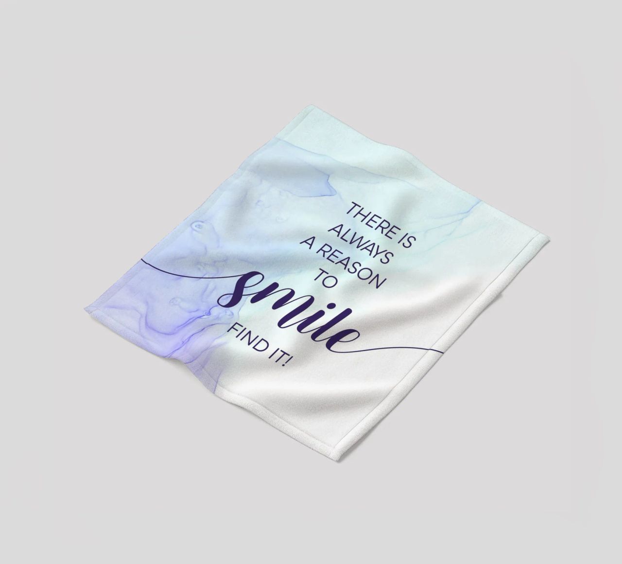 THERE IS ALWAYS A REASON TO SMILE | floating colors coperta in pile da Melanie Viola