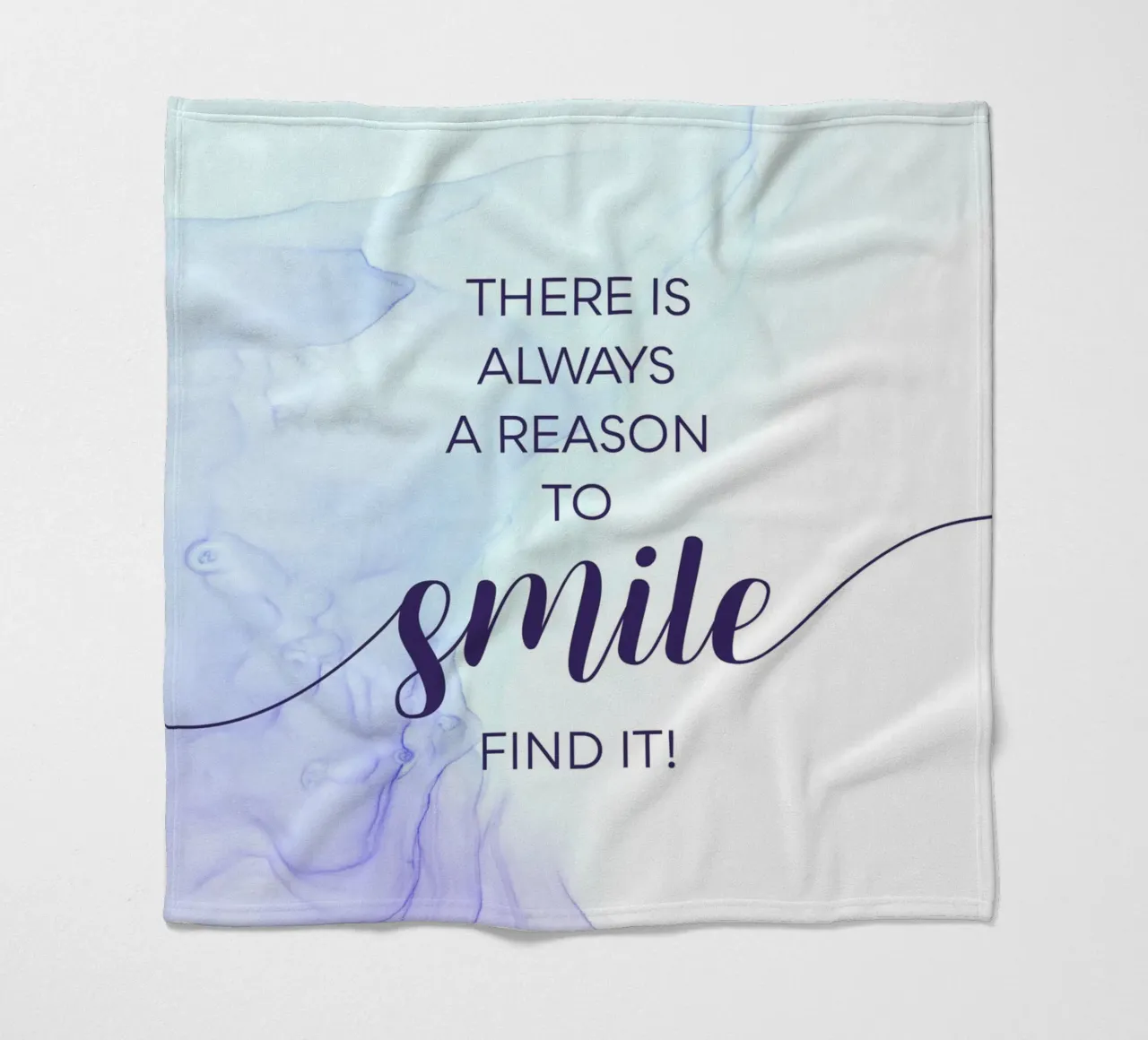THERE IS ALWAYS A REASON TO SMILE | floating colors coperta in pile da Melanie Viola
