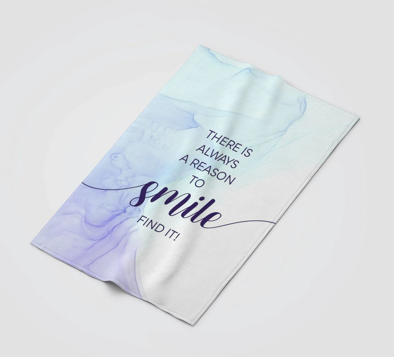 THERE IS ALWAYS A REASON TO SMILE | floating colors coperta in pile da Melanie Viola