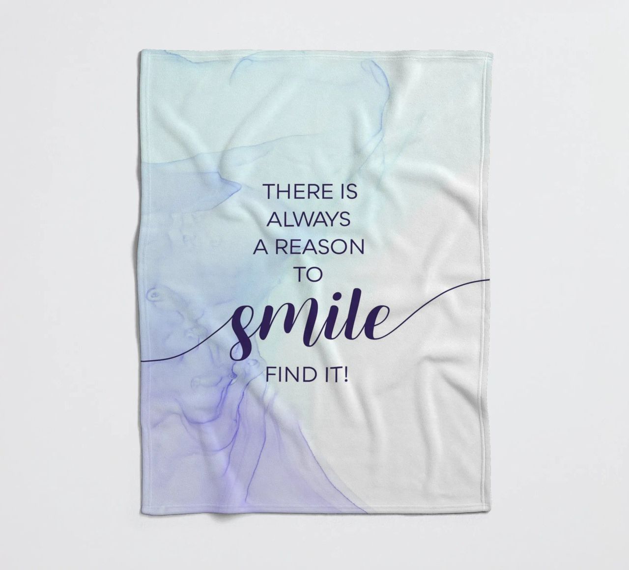 THERE IS ALWAYS A REASON TO SMILE | floating colors coperta in pile da Melanie Viola