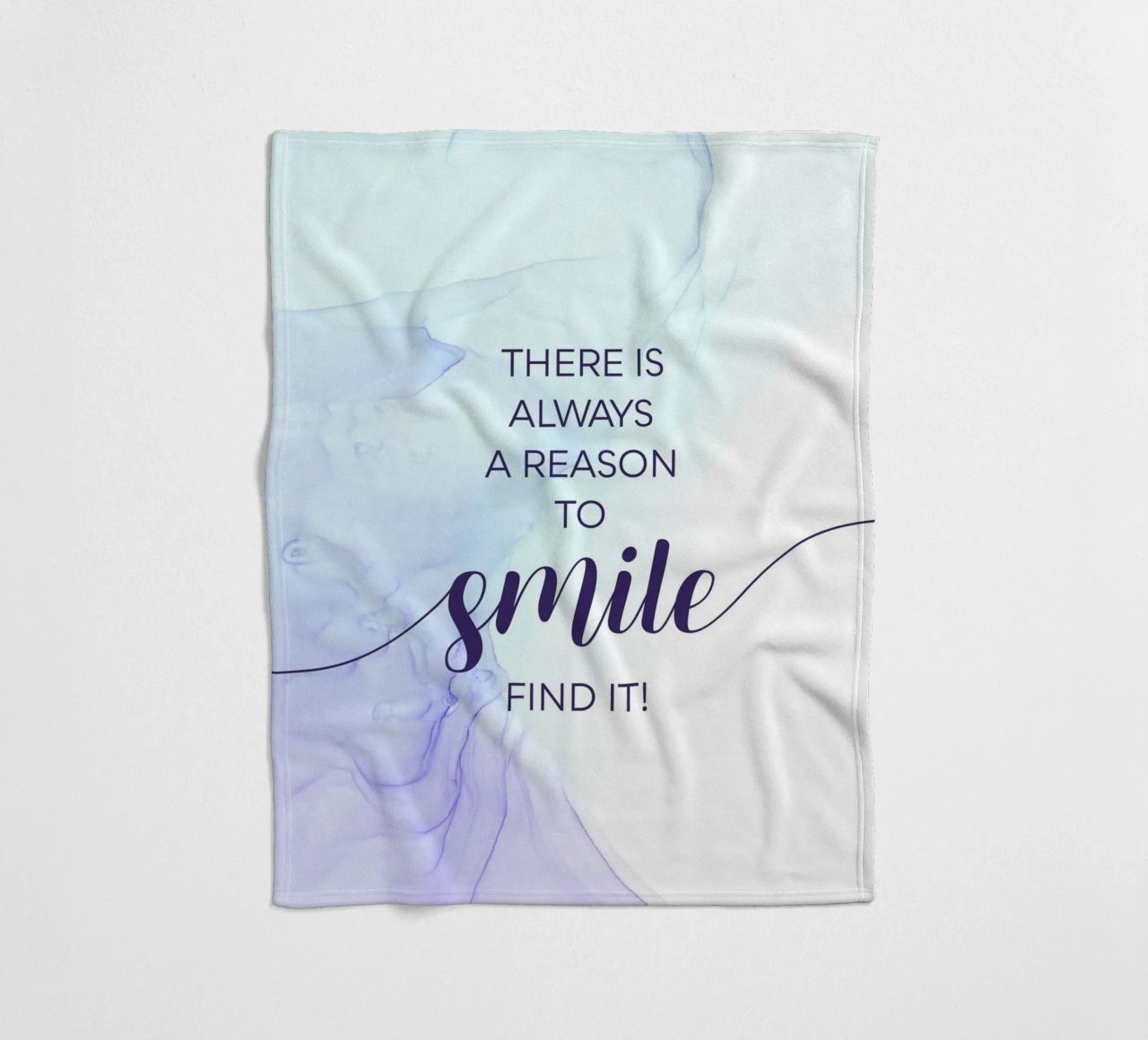 THERE IS ALWAYS A REASON TO SMILE | floating colors coperta in pile da Melanie Viola