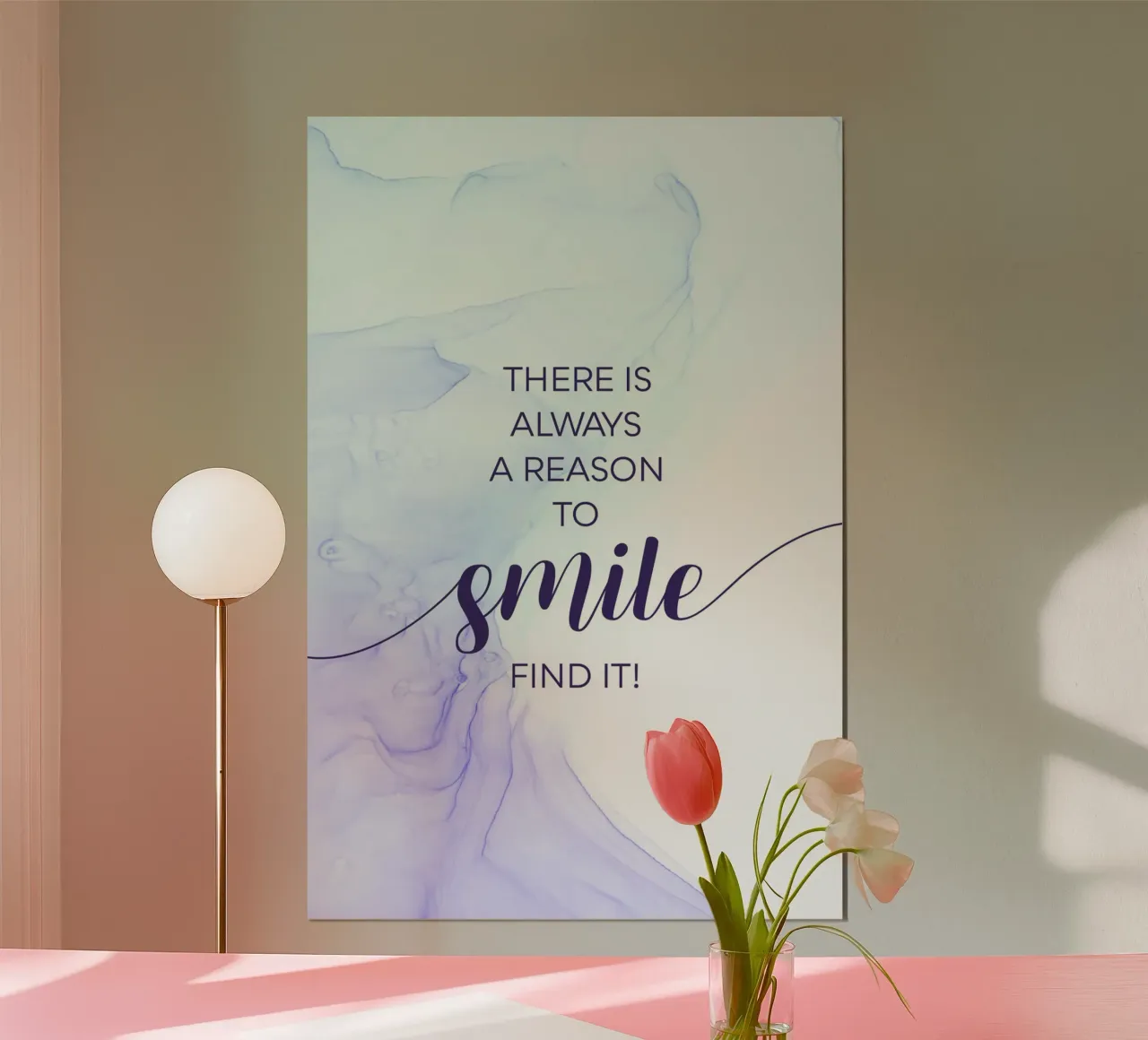 THERE IS ALWAYS A REASON TO SMILE | floating colors hahnemühle de Melanie Viola
