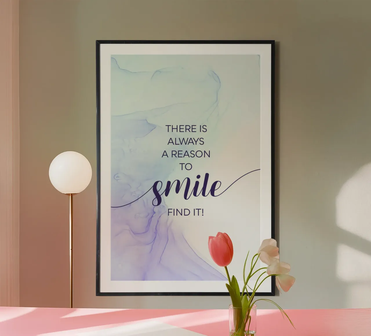 THERE IS ALWAYS A REASON TO SMILE | floating colors hahnemühle de Melanie Viola